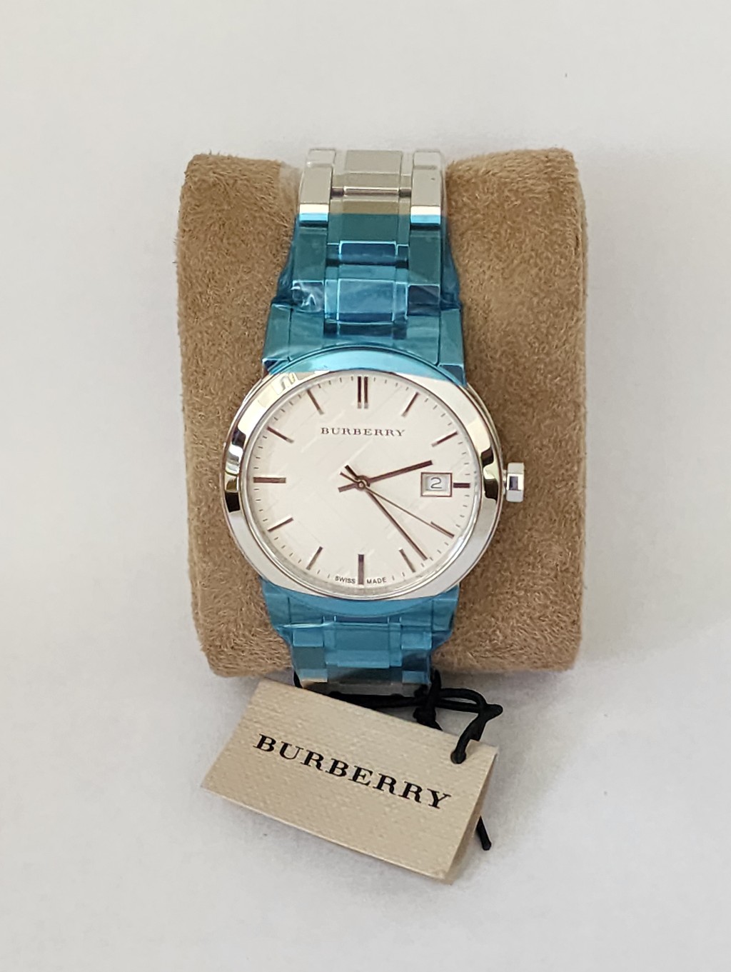495 Brand New Burberry Women Watch Bu9100 34mm Case The City Collection